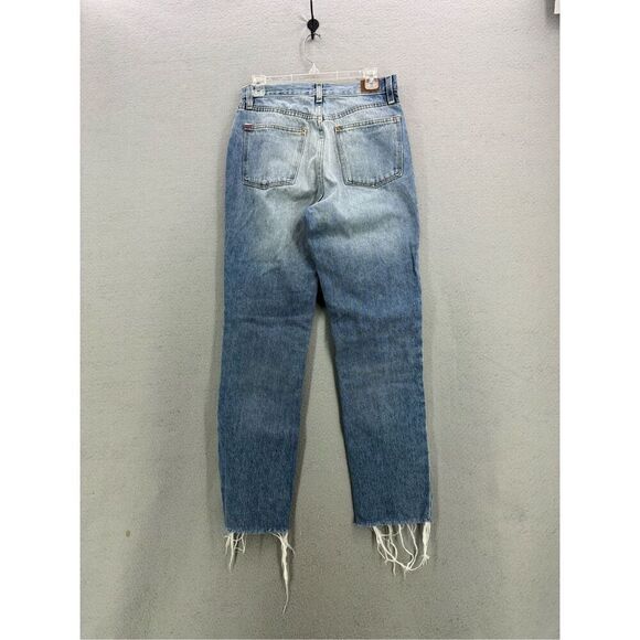 Urban Outfitters BDG Denim Patchwork Jeans Slim Straight High Rise Women Size 28 - Picture 4 of 9